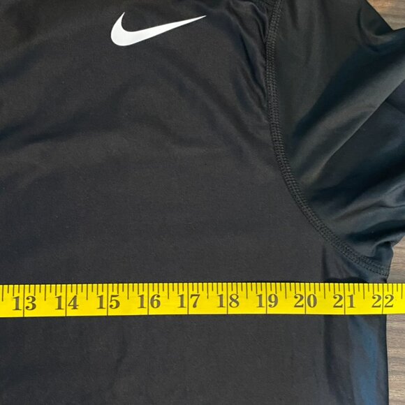 NIKE Tennis Dri-FIt Mens Polo Shirt Black with Blue/White Design Size Large - Picture 7 of 8